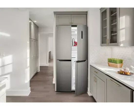 Combina frigorifica side by side TESLA RM3400FHXE, 362 l, Display LED cu control touch, Total No Frost, Clasa E, Inox - Imagine 3