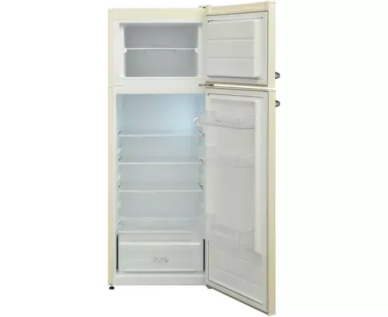 Frigider cu doua usi FRAM FDD-VRL212BGE++, 212 l, Clasa E, Crem - Imagine 2