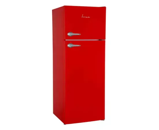 Frigider cu doua usi FRAM FDD-VRL212RDE++, 212 l, Clasa F, Rosu - Imagine 2