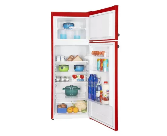 Frigider cu doua usi FRAM FDD-VRL212RDE++, 212 l, Clasa F, Rosu - Imagine 6