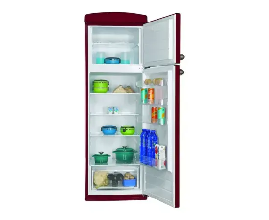 Frigider cu doua usi FRAM FDD-VRR311BDE++, 311 l, Clasa E, Rosu - Imagine 5