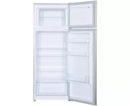 Frigider cu doua usi HEINNER HF-H2206SE++, 206 l, Termostat ajustabil, Iluminare LED, Clasa E, 143 cm, Argintiu - Imagine 2