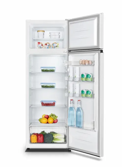 Frigider cu două uși Heinner HF-HS243E++, 243L, Clasa E, Alb cu mâner negru - Imagine 3