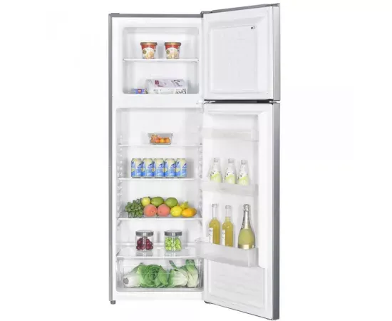 Frigider SAMUS SX464E, 304 l, Usi reversibile, Termostat reglabil, Iluminare LED, Clasa E, Inox - Imagine 3