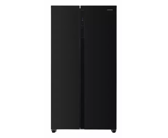 Frigider Side by Side HEINNER HSBS-H442NFBKE++, 442 l, No Frost, Display, Functie smart, Congelare/Racire rapida, Clasa E, 177 cm, Negru - Imagine 1