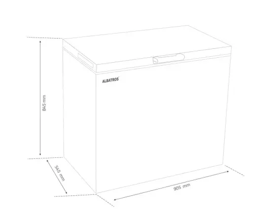 Lada frigorifica 2 in 1 ALBATROS LA229E, 198 L, Clasa E, Fast Freeze - Imagine 3