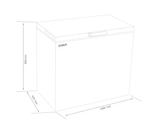 Lada frigorifică SAMUS LS316E, 287 litri, Clasa E, Fast Freeze - Imagine 3