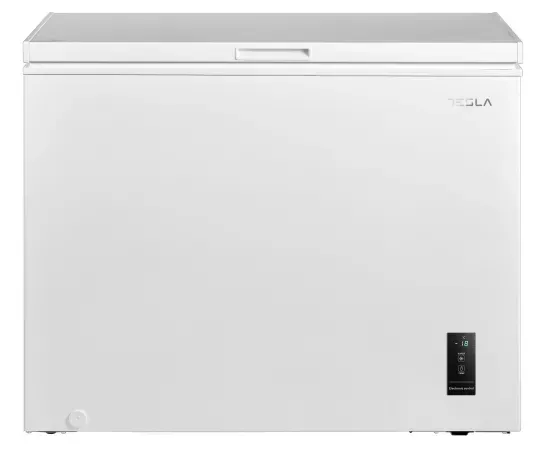Lada frigorifica TESLA RH2500ME, 249 L, Clasa E, Functie frigider, Control electronic, Display LED, 85 cm, Alb - Imagine 1