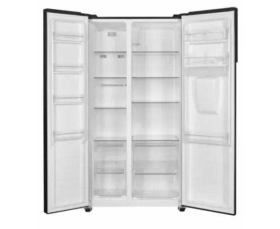 Side by side HEINNER HSBS-H439NFBKWDE++, 436 litri, No Frost, Clasa E, Dozator de apa, Negru - Imagine 4