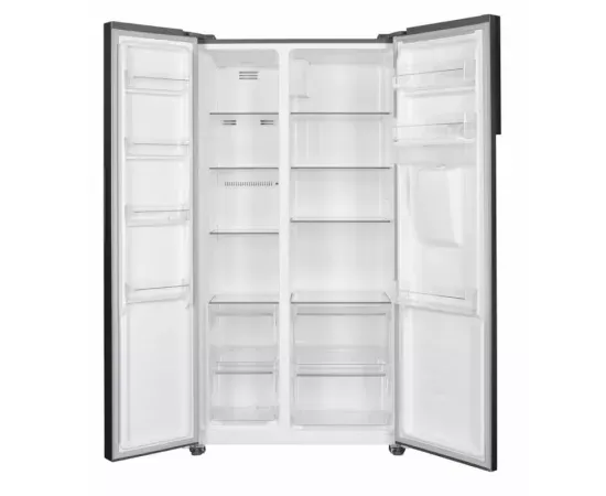 Side by Side HEINNER HSBS-H439NFXWDE++, 433 l, No Frost, Clasa E, Display, Dozator de apa, Functie smart, Argintiu - Imagine 4