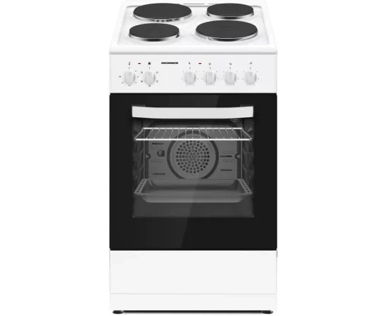 Aragaz electric HEINNER HFSC-S56E4HMWH, 4 zone, 43l, Alb - Imagine 1