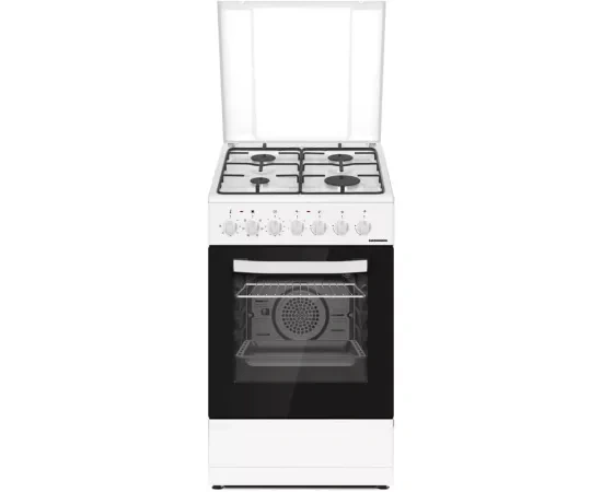 Aragaz mixt HEINNER HFSC-S60LITGC-WH, 4 arzatoare, 43l, Alb - Imagine 1