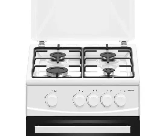 Aragaz pe gaz Albatros AL452ANS, 4 arzătoare, cuptor 52L, alb - Imagine 3