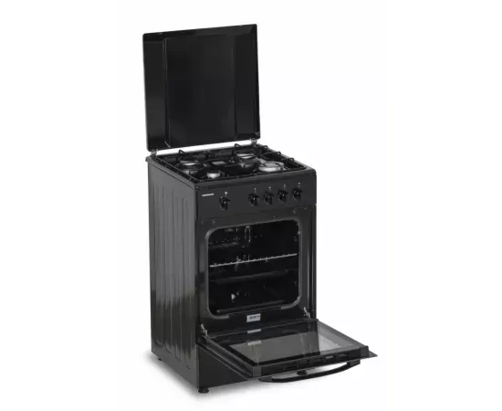 Aragaz pe gaz HEINNER HFSC-SME50BK, 4 Arzatoare, Dispozitiv de siguranta, 50 cm, Negru - Imagine 4