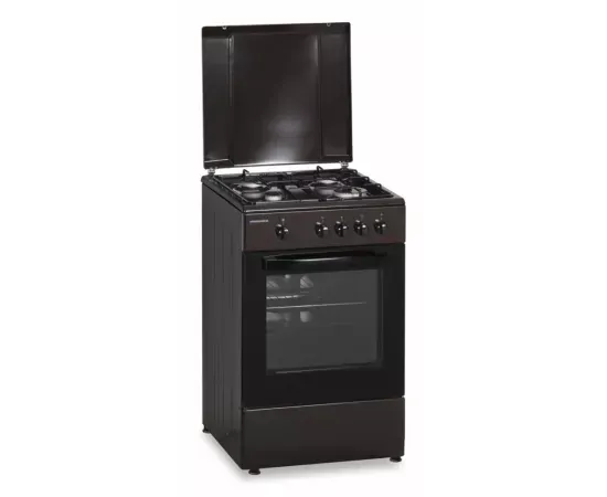 Aragaz pe gaz HEINNER HFSC-SME50BRW, 4 Arzatoare, Dispozitiv de siguranta, 50 cm, Maro - Imagine 3