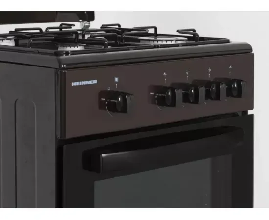Aragaz pe gaz HEINNER HFSC-SME50BRW, 4 Arzatoare, Dispozitiv de siguranta, 50 cm, Maro - Imagine 6