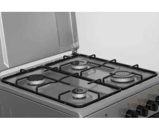 Aragaz pe gaz HEINNER HFSC-SME50SL, 4 Arzatoare, Dispozitiv de siguranta, 50 cm, Argintiu - Imagine 4