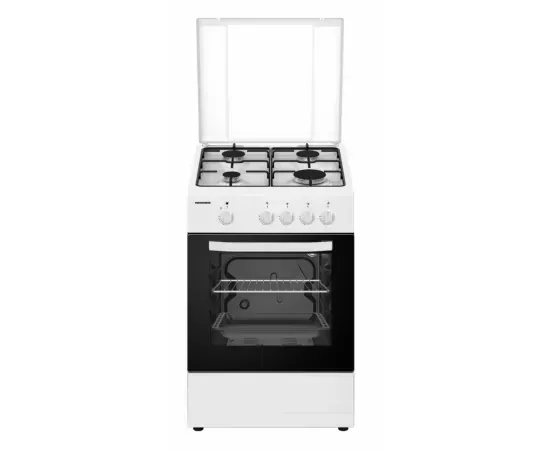 Aragaz pe gaz HEINNER HFSC-SME50WH, 4 Arzatoare, Dispozitiv de siguranta, 50 cm, Alb - Imagine 1