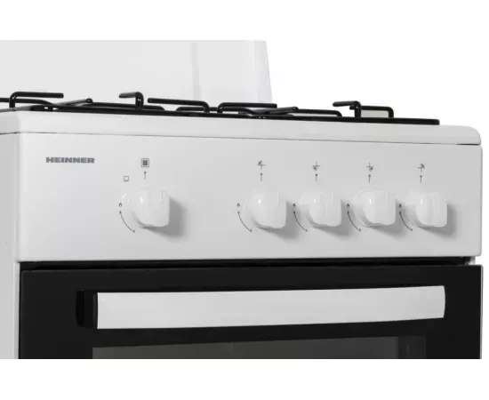 Aragaz pe gaz HEINNER HFSC-SME50WH, 4 Arzatoare, Dispozitiv de siguranta, 50 cm, Alb - Imagine 5