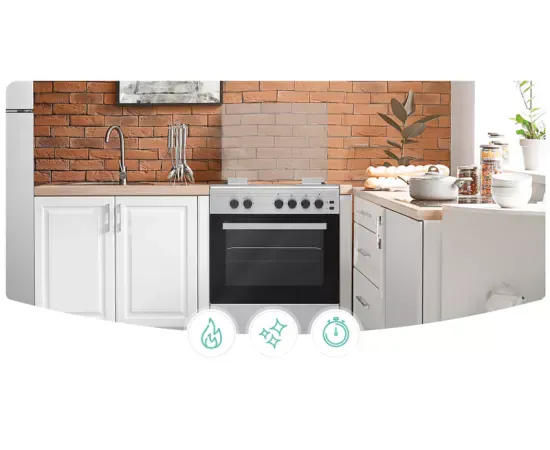 Aragaz pe gaz SAMUS SM661XPGS cu 4 arzătoare și cuptor pe gaz - Imagine 4