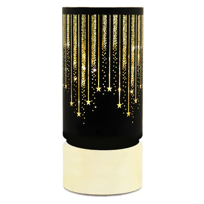 Lampa LED Model Craciun FOREVER LIGHT RTV200078, Negru/Auriu - Imagine 1
