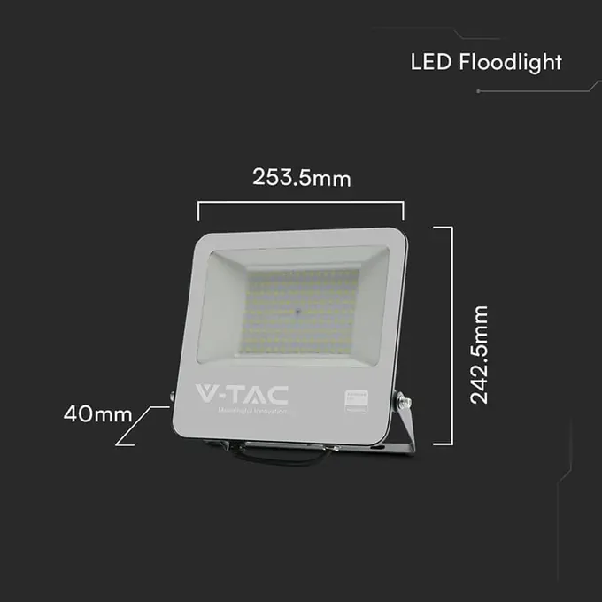 Reflector LED V-TAC 100W 4000K IP65 cu cip Samsung - SKU 23440 - Imagine 3