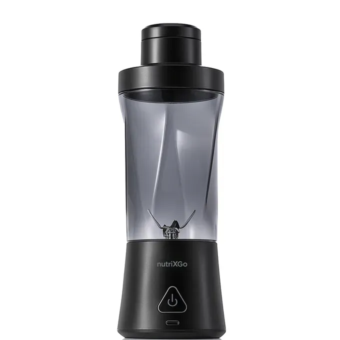 Blender Portabil TECHSUIT NUTRIXGO BP1, 0.7 L, 350 W, 6000 mAh, Negru - Imagine 1
