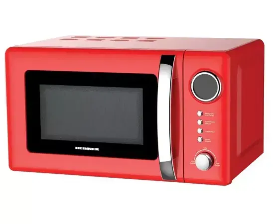 Cuptor cu microunde si grill HEINNER HMW-20GRD, 20l, 700 W, Digital, Grill, Rosu - Imagine 1