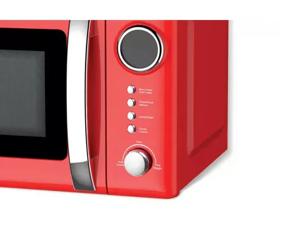 Cuptor cu microunde si grill HEINNER HMW-20GRD, 20l, 700 W, Digital, Grill, Rosu - Imagine 3