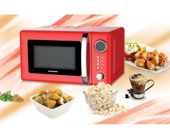 Cuptor cu microunde si grill HEINNER HMW-20GRD, 20l, 700 W, Digital, Grill, Rosu - Imagine 4