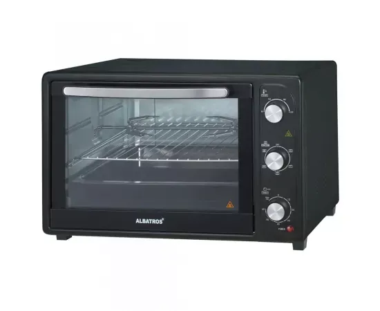 Cuptor electric ALBATROS A50BRCL2, 2000W, 50l, rotisor, Negru - Imagine 1