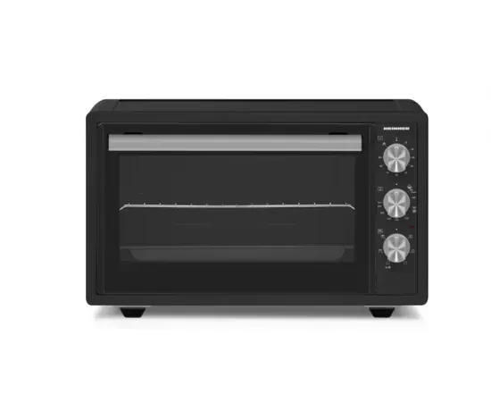Cuptor electric HEINNER HCE-S37DKA, 37 l, Timer, Control mecanic, 6 programe, Grill, 1650W, Negru - Imagine 1
