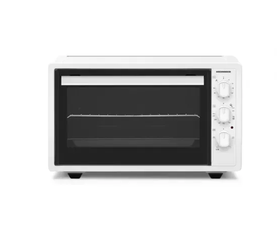 Cuptor electric HEINNER HCE-S37WH, 37 l, Timer, Control mecanic, 4 functii, Grill, Gratar si tava de copt, 1650W, Alb - Imagine 1
