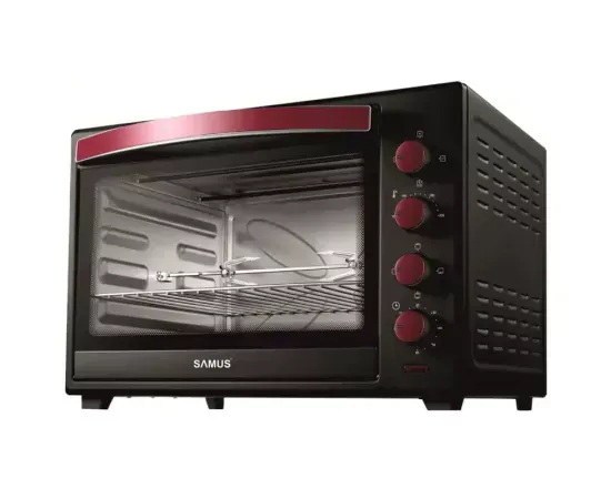 Cuptor electric SAMUS CS-60BRC2, 60L, 2000W, Rotisor, Convecție, Negru - Imagine 1