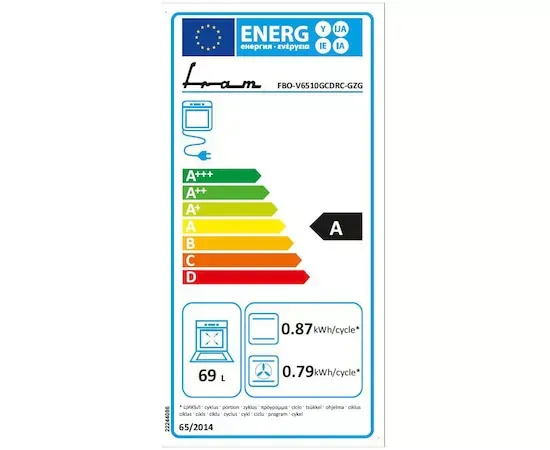 Cuptor incorporabil FRAM FBO-V6510GCDRC-GZG, 69 l, 10 Functii, Grill, Timer digital, Display touch/Butoane, Gri - Imagine 2