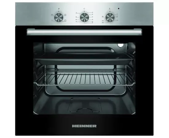 Cuptor incorporabil HEINNER HBO-S624LTG-IX, Electric, 62 l, Clasa A, 4 functii, Grill, Inox - Imagine 1