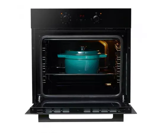 Cuptor incorporabil HEINNER HBO-V659GCDRC-GBK, Electric, 69 l, 9 functii, Multifunctional, Grill, Ventilatie, Timer, Display, Perete catalitic, Clasa A, Sticla neagra - Imagine 3