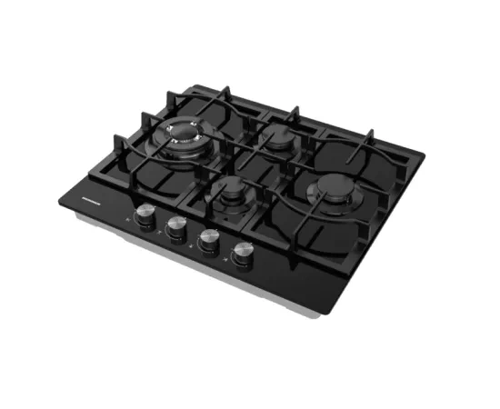 HEINNER Plita incorporabila HEINNER HBH-M452IWFGBK, 4 zone de gatit, Gaz, Negru - IT-Fashion.ro