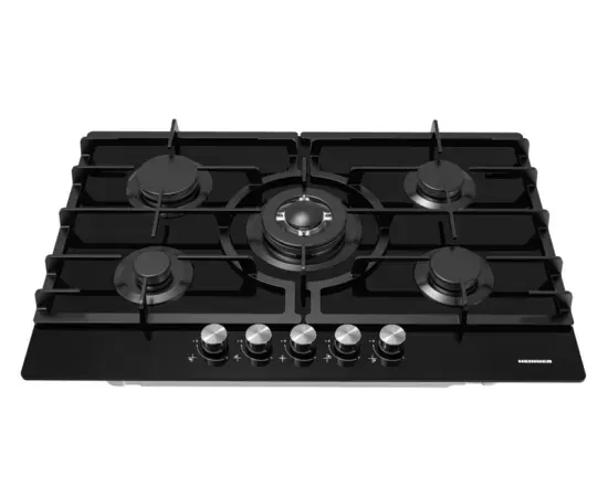Plita incorporabila HEINNER HBH-M705IWFGBK, 5 zone de gatit, Negru - Imagine 3