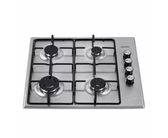 HEINNER Plita incorporabila HEINNER HBH-S584I-IX, 4 arzatoare pe gaz, Aprindere electrica, Inox - IT-Fashion.ro