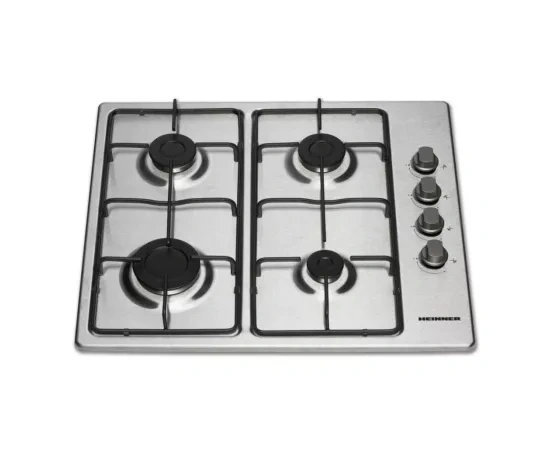 Plita incorporabila HEINNER HBH-V4IEIX, 4 arzatoare pe gaz, Aprindere electrica, Control lateral, Dispozitiv de siguranta, 60 cm, Inox - Imagine 2
