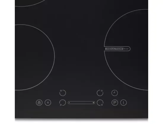Plita incorporabila HEINNER HBHI-V594BSC, 4 zone de gatit, Inductie, Touch Control, Boost, 60 cm, Sticla neagra - Imagine 3