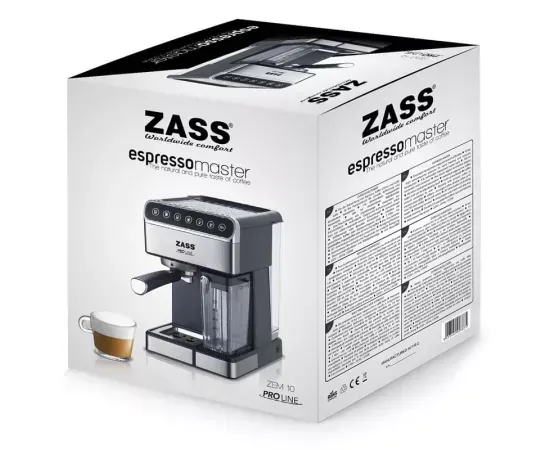 Espressor manual ZASS ZEM 10 – 16 bar, 1350W, panou touch - Imagine 5