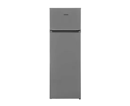 Frigider cu doua usi HEINNER HF-V242SE++, 242 l, Less Frost, Control mecanic, Termostat ajustabil, Iluminare LED, Clasa E, 160 cm, Argintiu - Imagine 1