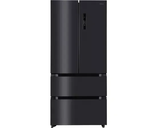 Frigider Side By Side TESLA RF5200FMAE, 512 L, Clasa E, Total No Frost, Inverter, Display LED, 190 cm, Inox Negru - Imagine 1