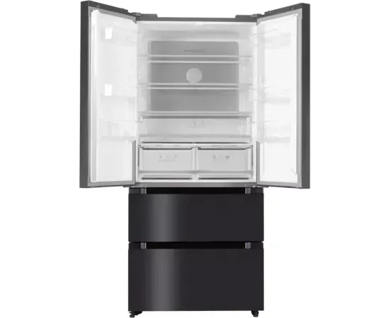 Frigider Side By Side TESLA RF5200FMAE, 512 L, Clasa E, Total No Frost, Inverter, Display LED, 190 cm, Inox Negru - Imagine 3