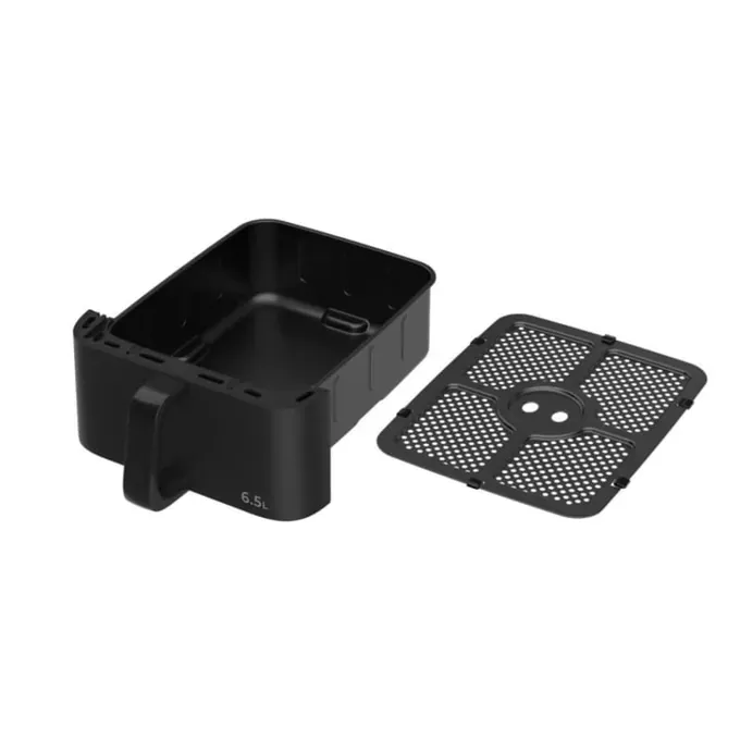 Friteuza cu aer cald dublu etajera HEINNER HAF-C10DBS25BK, 2500 W (1000+1500W), 10L (3.5+6.5L), Negru - Imagine 4