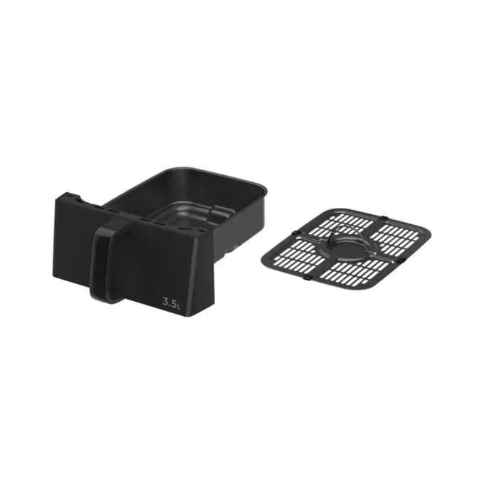 Friteuza cu aer cald dublu etajera HEINNER HAF-C10DBS25BK, 2500 W (1000+1500W), 10L (3.5+6.5L), Negru - Imagine 5