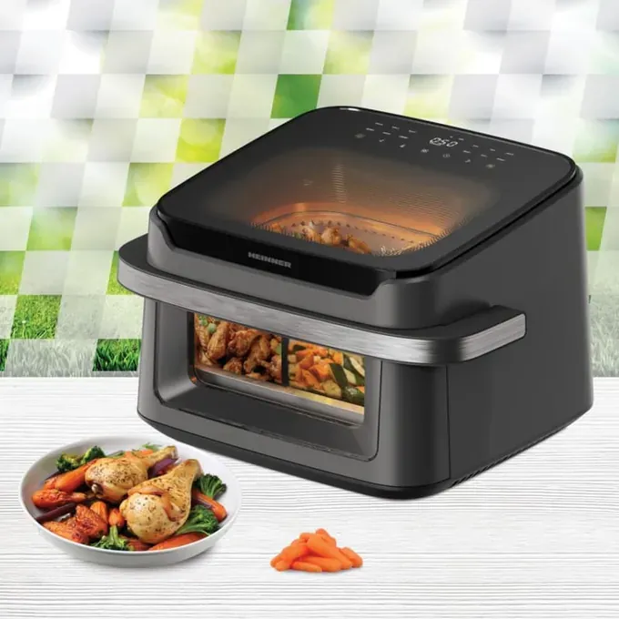 Friteuza cu aer cald HEINNER HAF-C10DB22GREY, 2200 W, 10L, Negru - Imagine 5