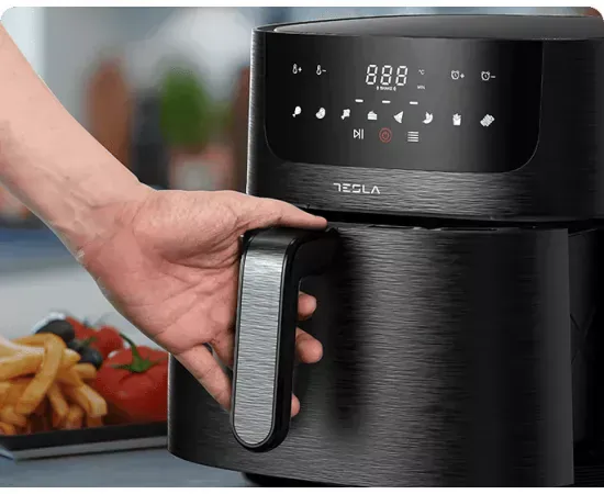 Friteuza cu aer cald TESLA AF800B – 8L, 1800W, panou digital, 8 programe presetate - Imagine 8
